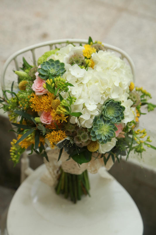 English garden bridal posy